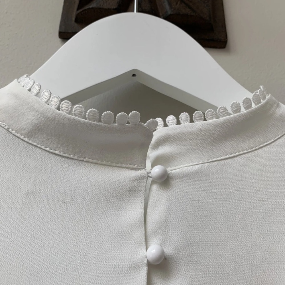 House of bruar shirt blouse size uk 14 ivory classic - Picture 15 of 15